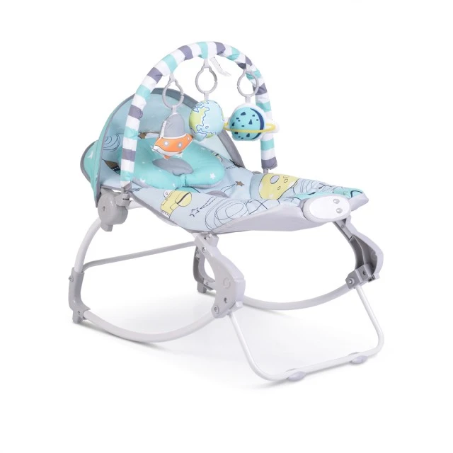 Children’s deck chair Space Tour gray