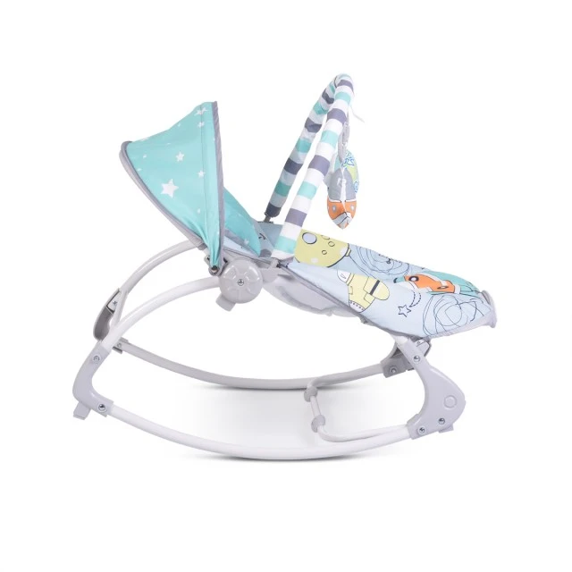 Children’s deck chair Space Tour gray