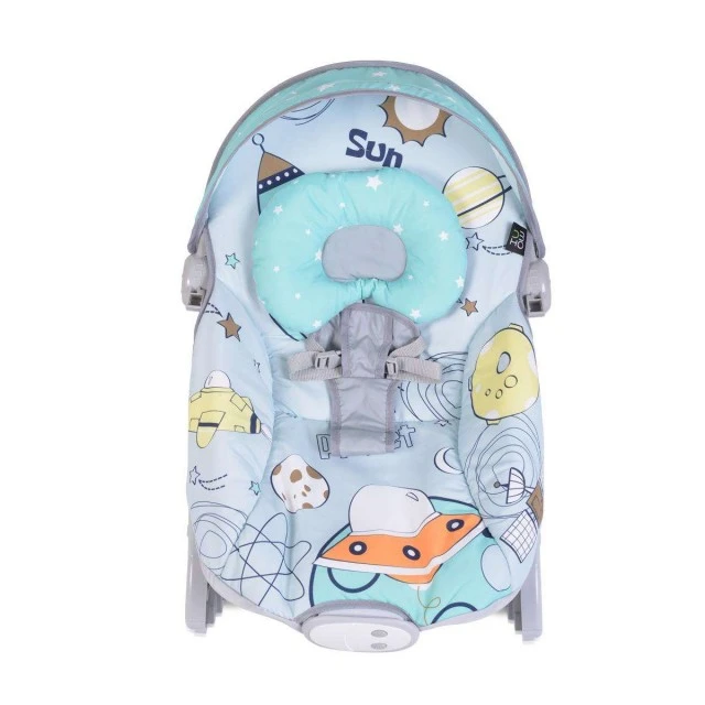 Children’s deck chair Space Tour gray