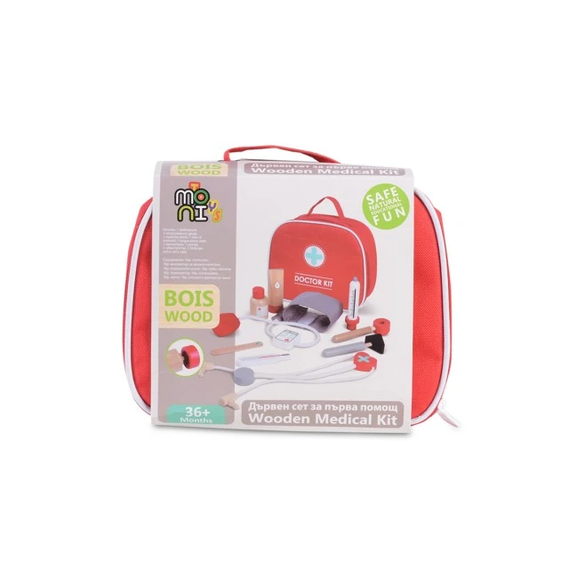 Wooden first aid kit 4501