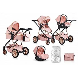 Combined stroller 2 in 1 Midas pink