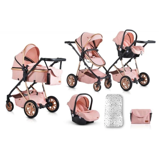 Combined stroller 2 in 1 Midas pink