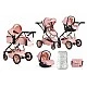 Combined stroller 2 in 1 Midas pink