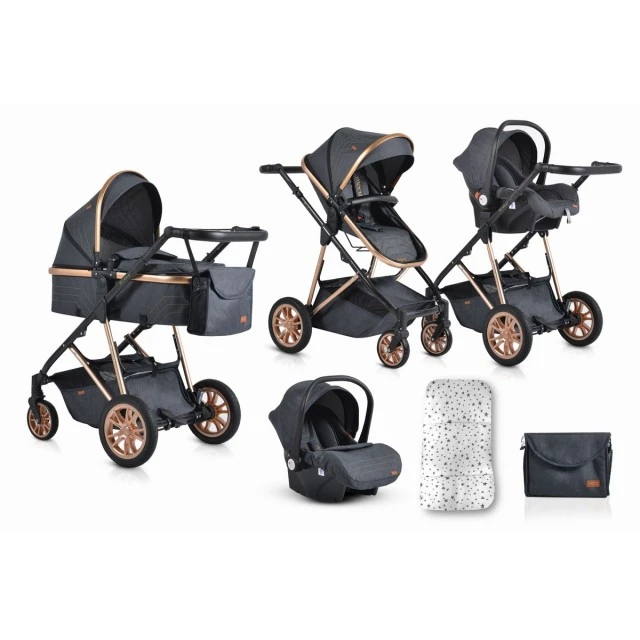 Combined stroller 2 in 1 Midas black