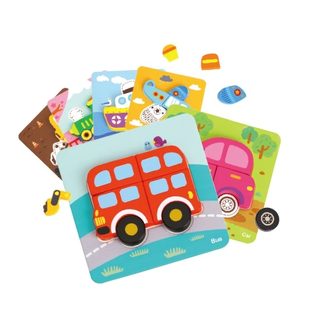 Wooden 3D puzzle 6in1 Transportation TL635