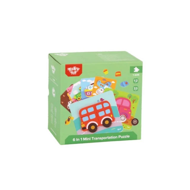 Wooden 3D puzzle 6in1 Transportation TL635