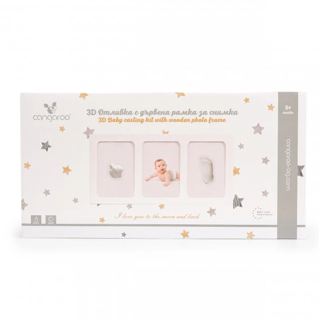3D Hand or Foot Print with Photo Frame