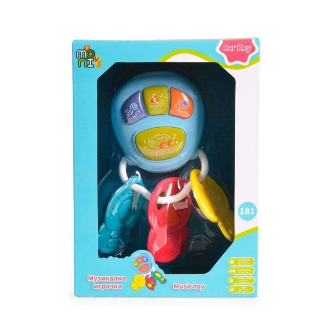 Musical key holder Car key 855-73A blue