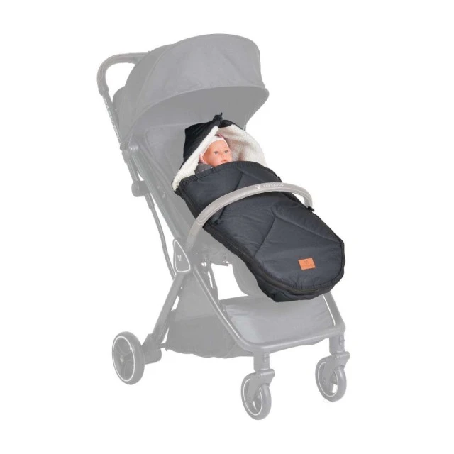 Thermo footmuff Luxe black