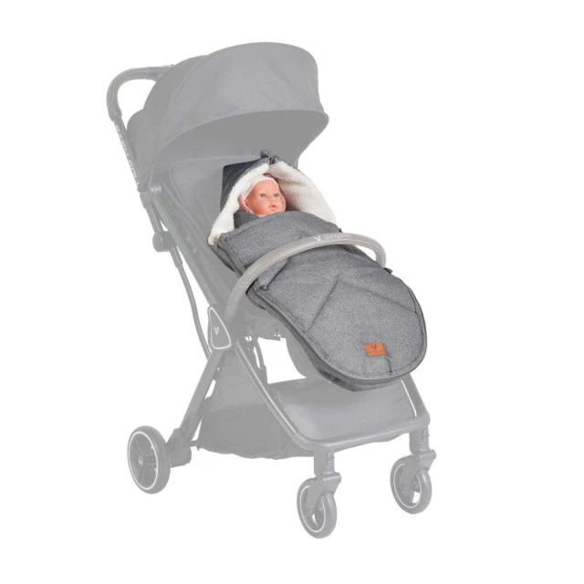 Thermo footmuff Luxe grey