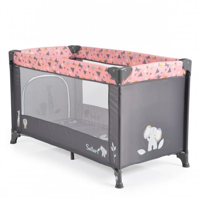 Baby crib Safari pink