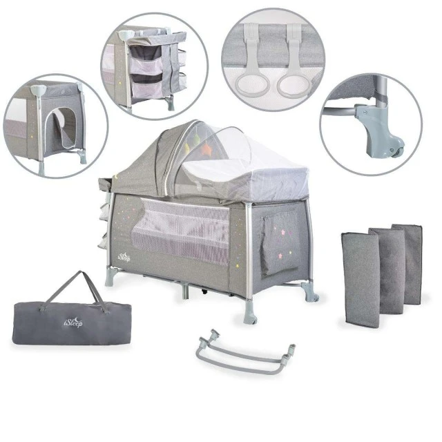 Baby crib ISleep gray