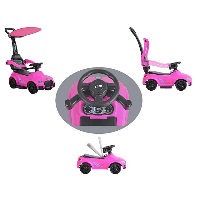 Car with handle Victory 2in1 311 pink
