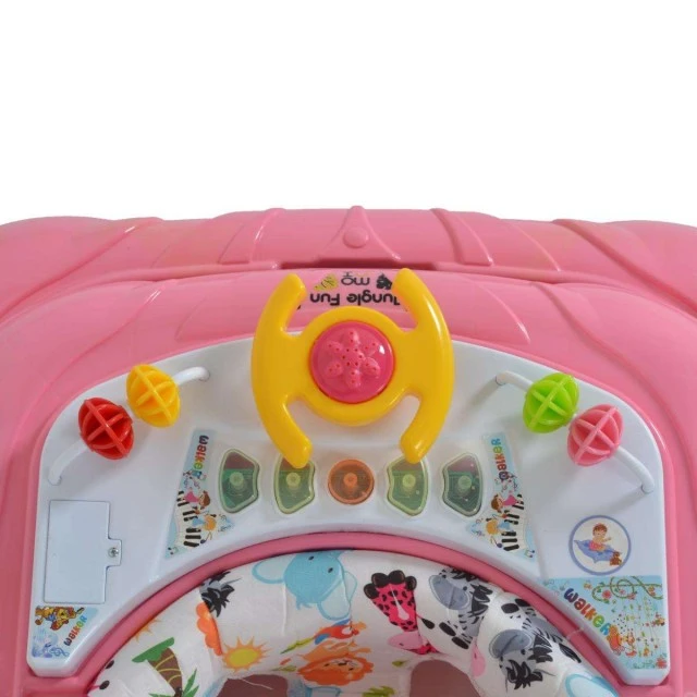 Jungle fun pink walker