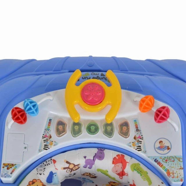 Jungle fun baby walker blue
