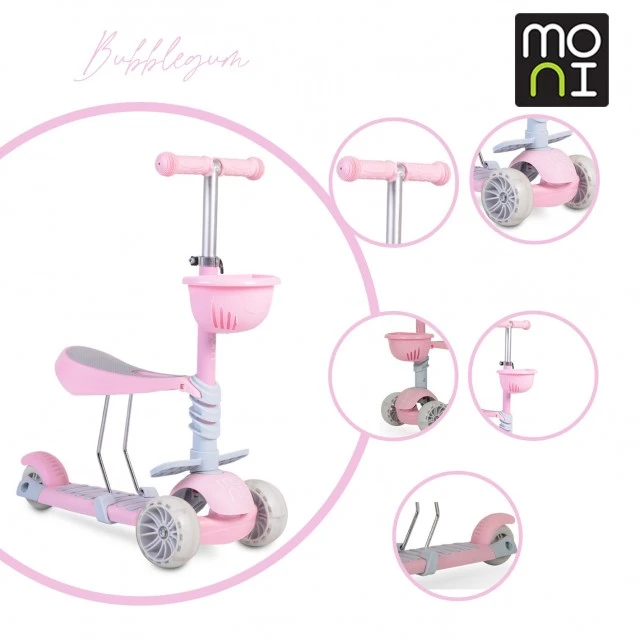 Bubblegum pink scooter