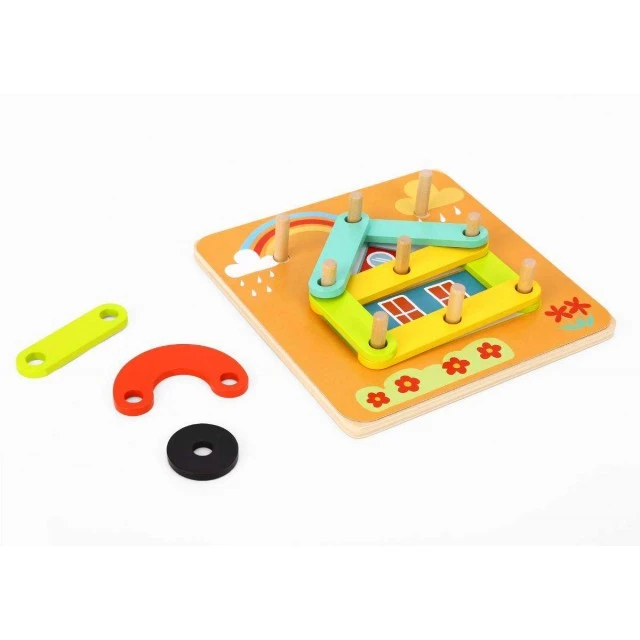 Wooden educational puzzle 4in1 TH123 24 pieces