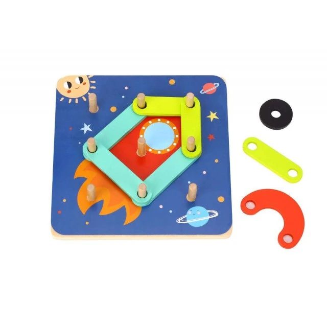Wooden educational puzzle 4in1 TH123 24 pieces