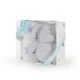 Бебешко одеяло 90/75 cm с играчка Elephant blue
