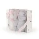 Baby blanket 90/75 cm with toy Elephant pink