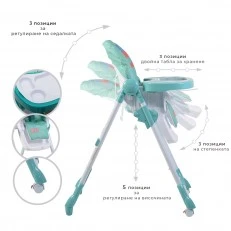 Children’s dining chair Kimchi turquoise