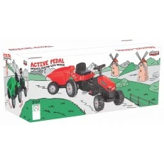 Active tractor with trailer 07316 red