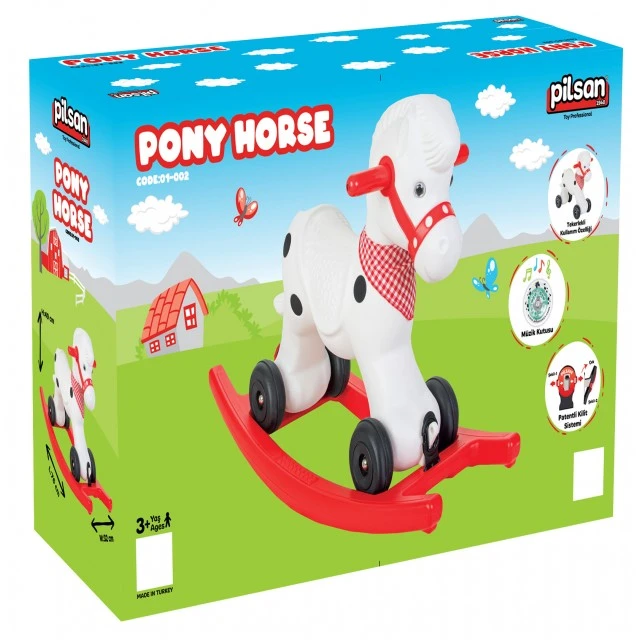 Rocking plastic horse 01002