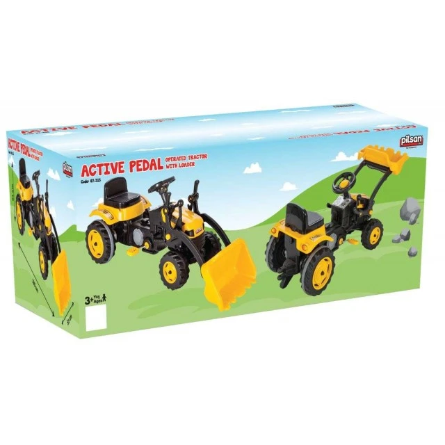 Tractor Active with shovel 07315 yellow