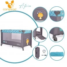 Baby crib Africa turquoise
