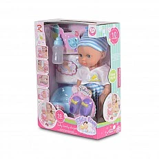 Doll 31cm peeing with shoes and potty blue 8265