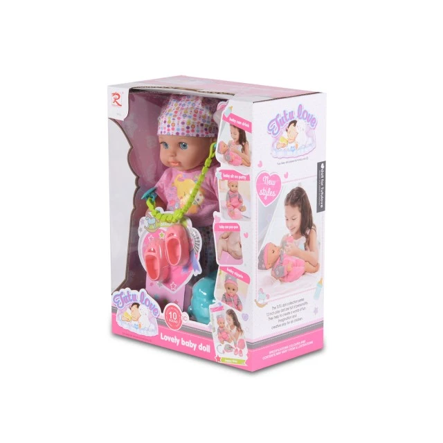 Doll 36cm peeing with accessories 8653