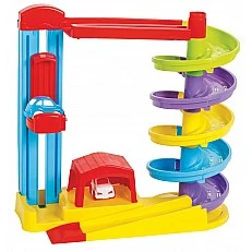 Roller coaster with cars and lift 07668