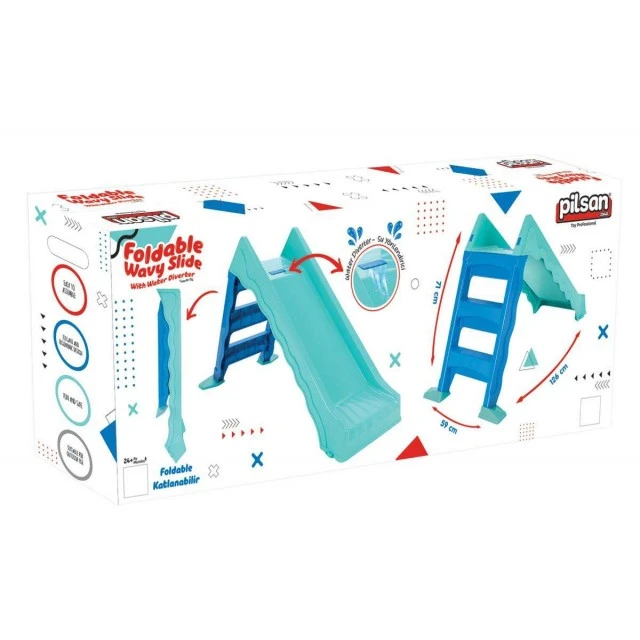 Collapsible water slide Junior 110 cm 06233 turquoise