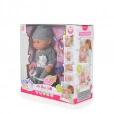 Doll 31cm peeing with shoes, pot, utensils 8280