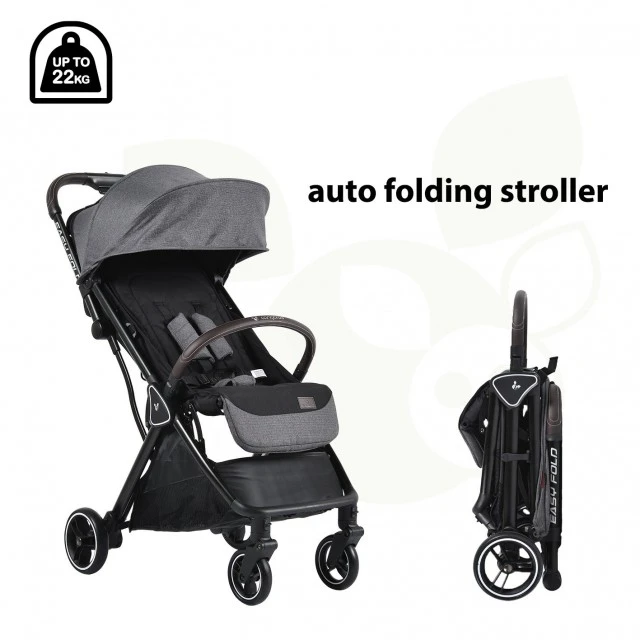 Children’s summer stroller Easy fold gray