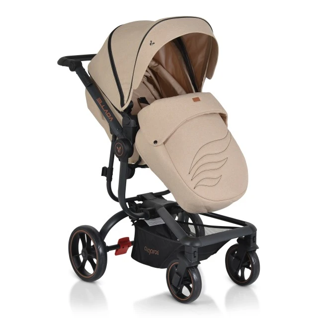 Combined stroller Ellada 3 in 1 beige