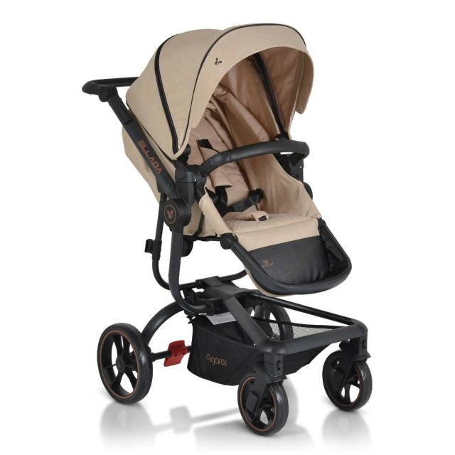 Combined stroller Ellada 3 in 1 beige