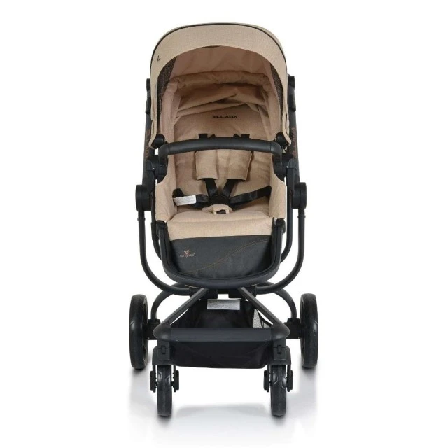 Combined stroller Ellada 3 in 1 beige