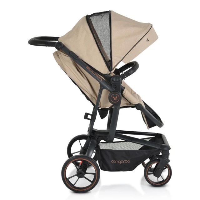 Combined stroller Ellada 3 in 1 beige