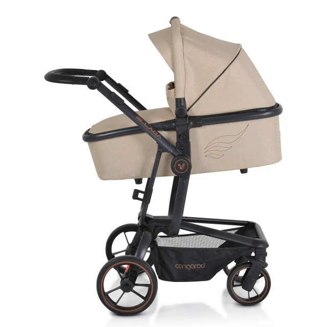 Combined stroller Ellada 3 in 1 beige
