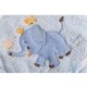 Hooded Towel Manny 76x76cm blue