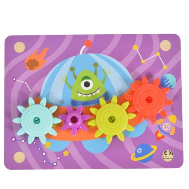 Wooden toy with gears TK352