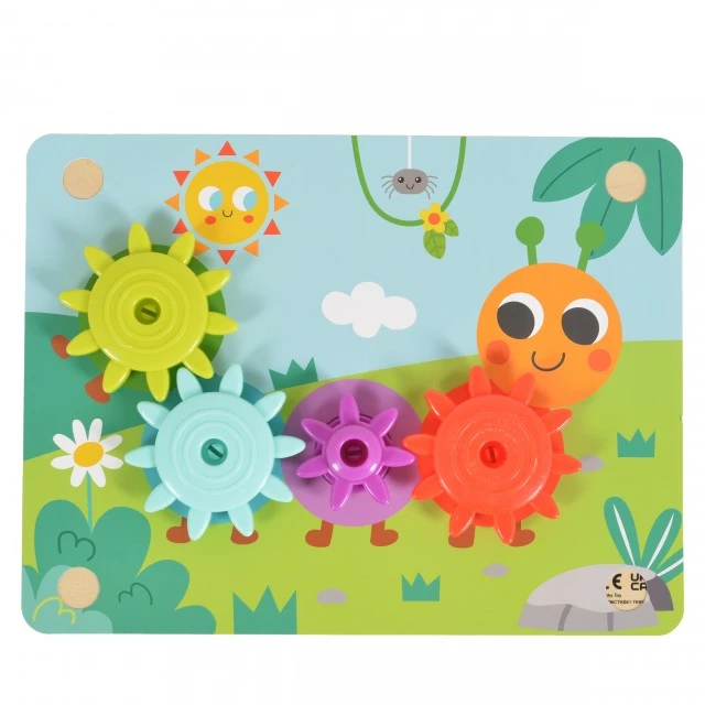 Wooden toy with gears TK352