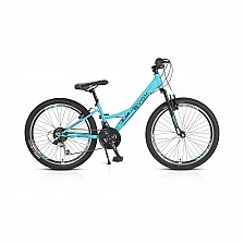 Bicycle with gears 24" Princess turquoise