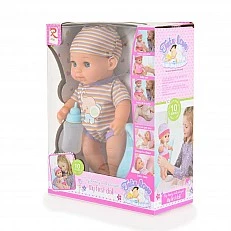 Doll 31cm peeing with potty blue 8126