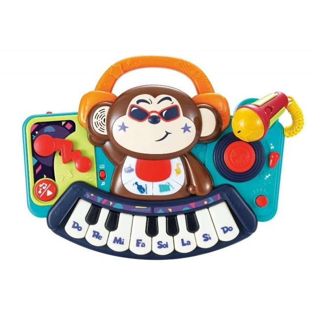 Mini piano with microphone DJ Monkey 3137