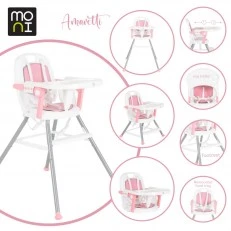 Dining chair 3 in 1 Amaretti pink