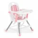 High chair 3 in 1 Amaretti pink