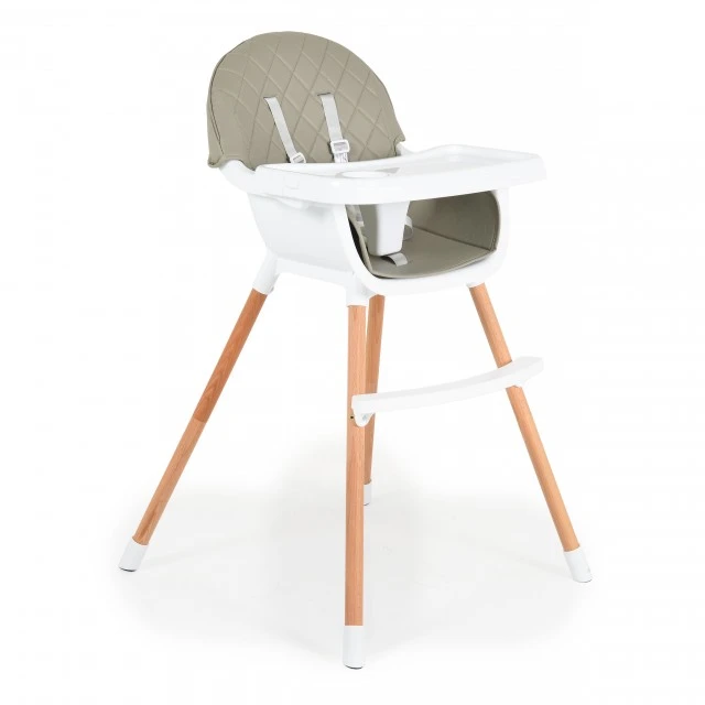 Wooden dining chair Gelato 2in1 gray