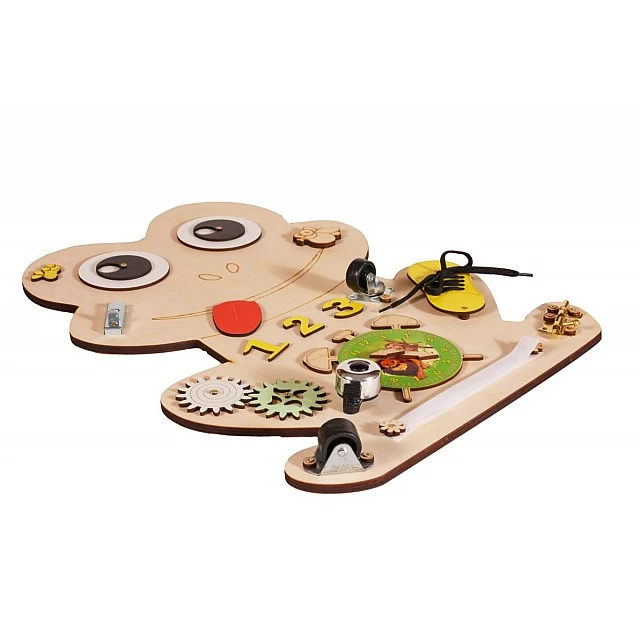 Montessori wooden board Frog